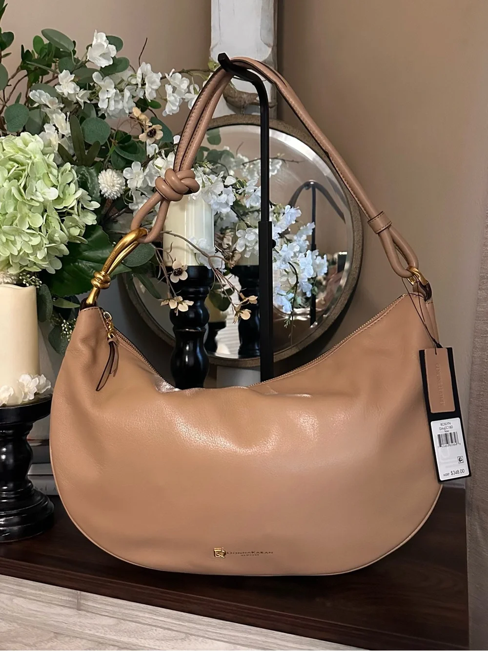 NWT | Donna Karan New York Roslyn Love Knot Shoulder Bag